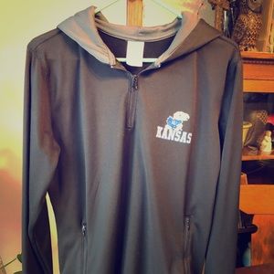 KU hooded sweatshirt